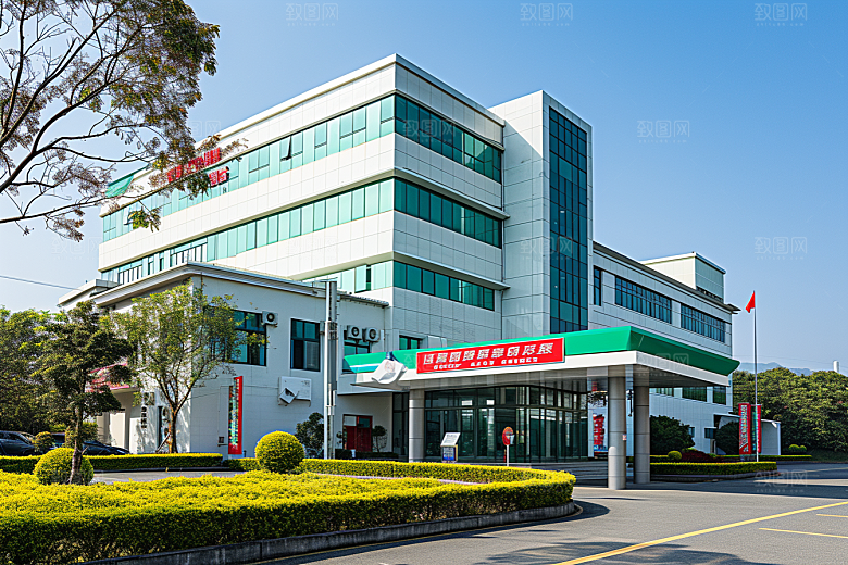 工业厂房高清工厂效果图