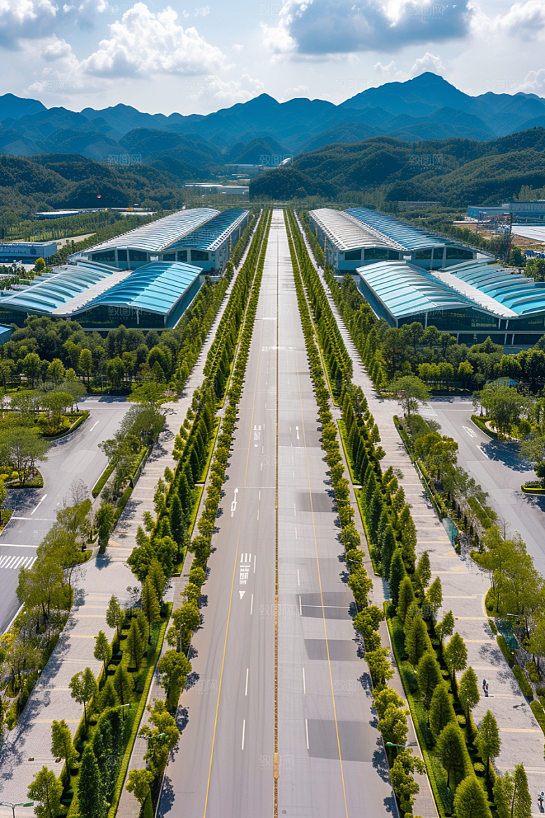 工业厂房规划工业区效果图