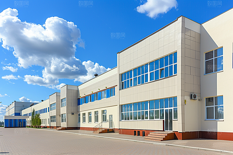 工业厂房生产生产线效果图