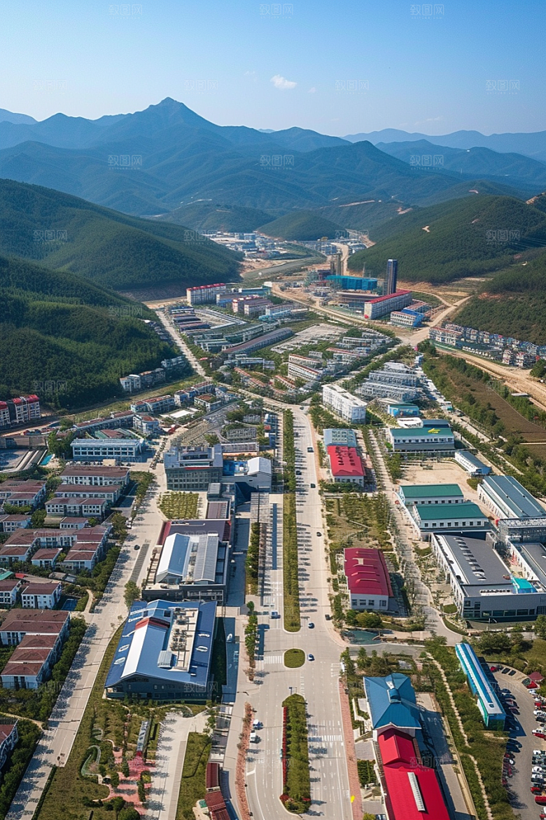 工业厂房园区工业区效果图
