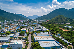工业厂房实景工业区效果图