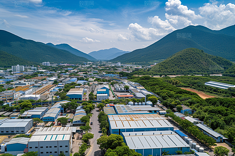 工业厂房实景工业区效果图