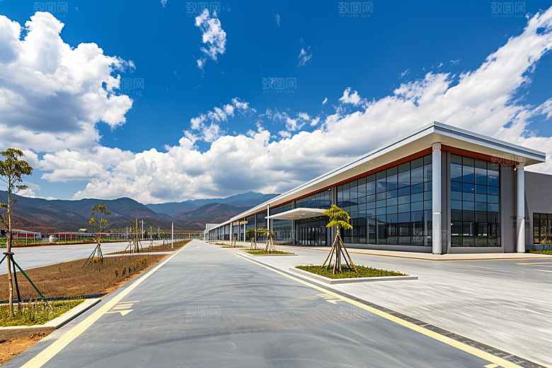 工业厂房地块实景效果图