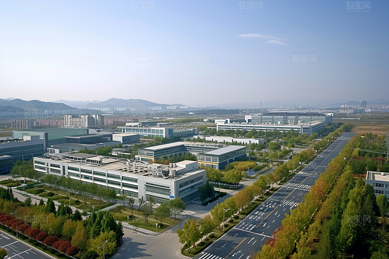 工业厂房规划地块效果图