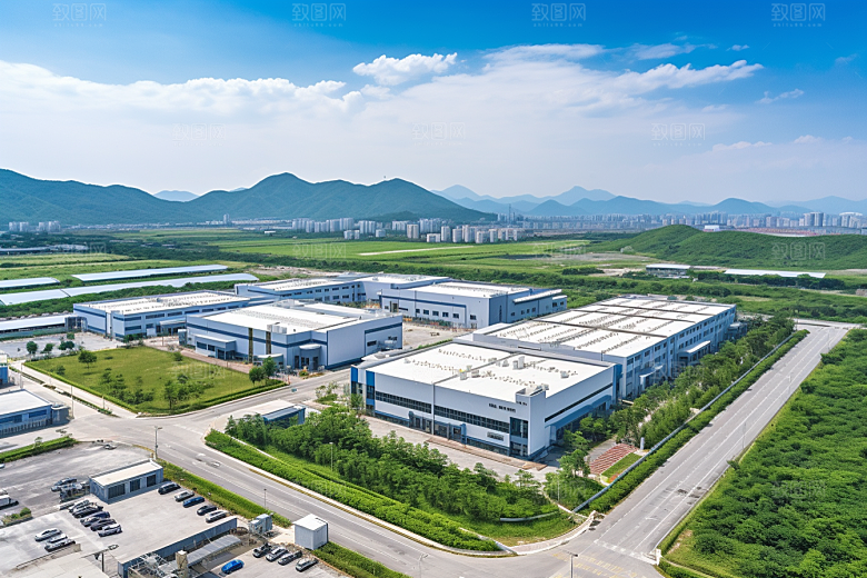 工业厂房实景板块效果图