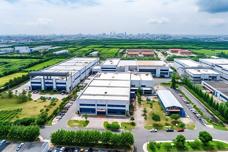 工业厂房地块工厂效果图
