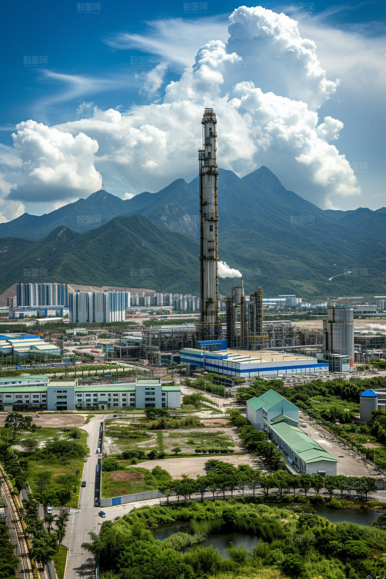 工业厂房高清工厂效果图