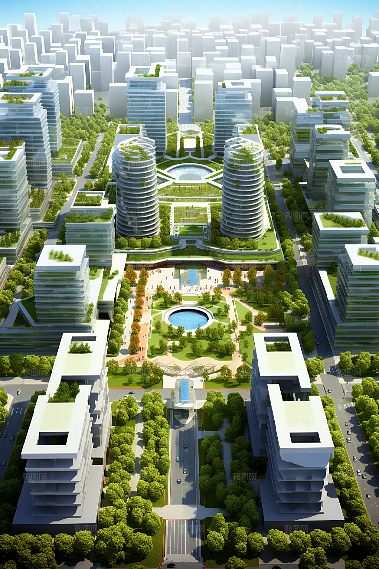 工业厂房地块工厂效果图