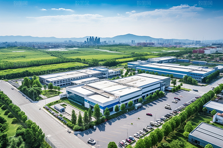 工业厂房生产高清效果图