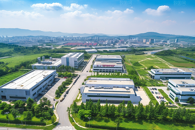 工业厂房规划园区效果图
