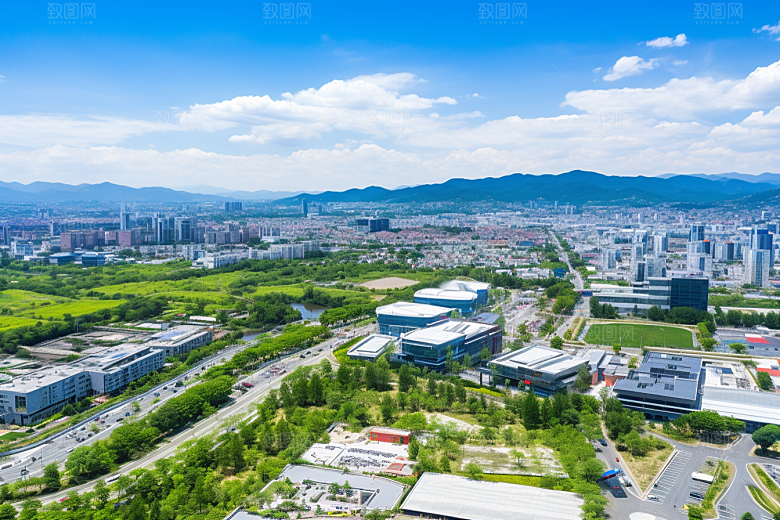 工业厂房工业区工厂效果图