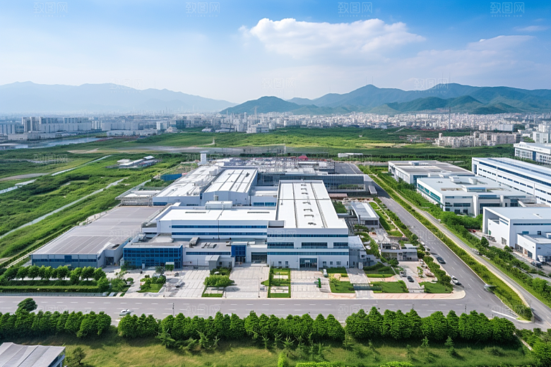 工业厂房实景高清效果图