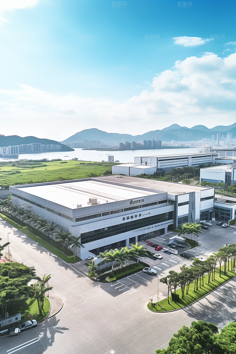 工业厂房园区工厂效果图