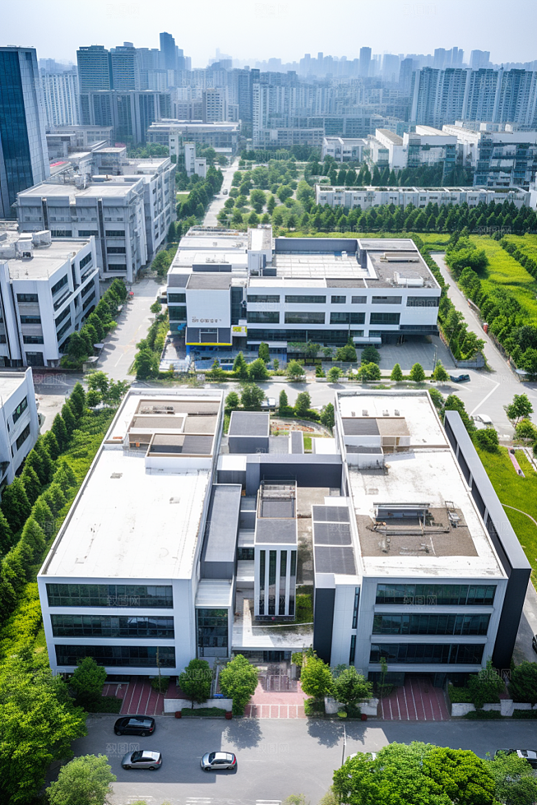 工业厂房工业区工厂效果图