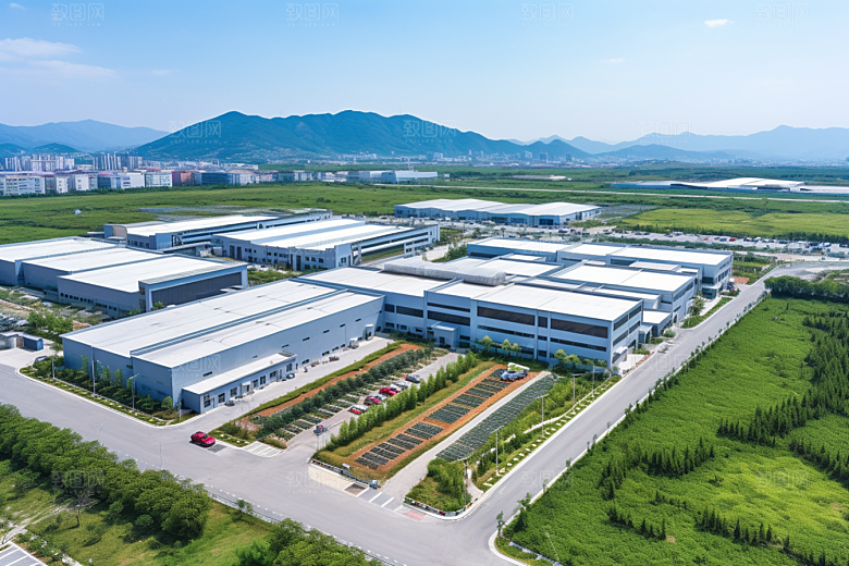 工业厂房工厂高清效果图