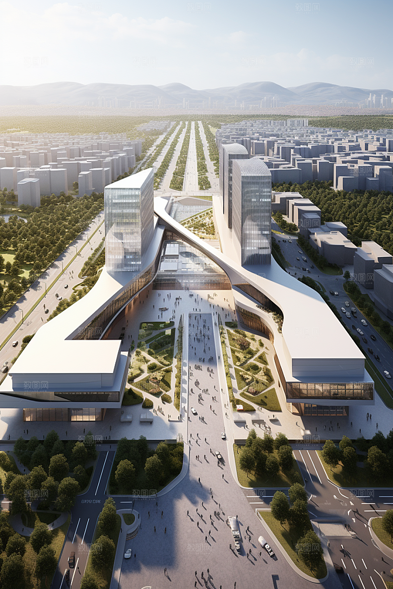 工业厂房地块实景效果图