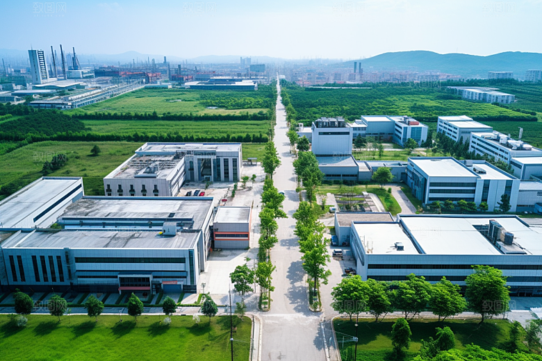 工业厂房园区工业区效果图