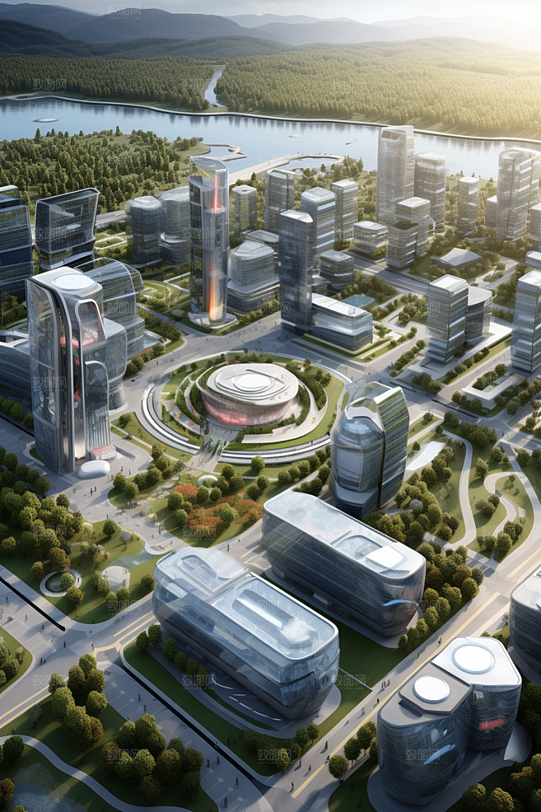 工业厂房地块实景效果图