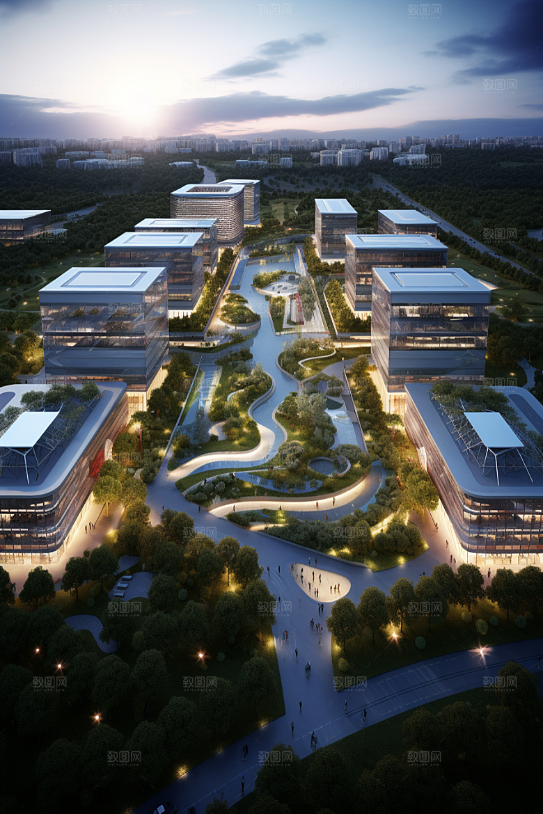 工业厂房园区板块效果图