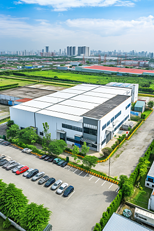 工业厂房高清工厂效果图
