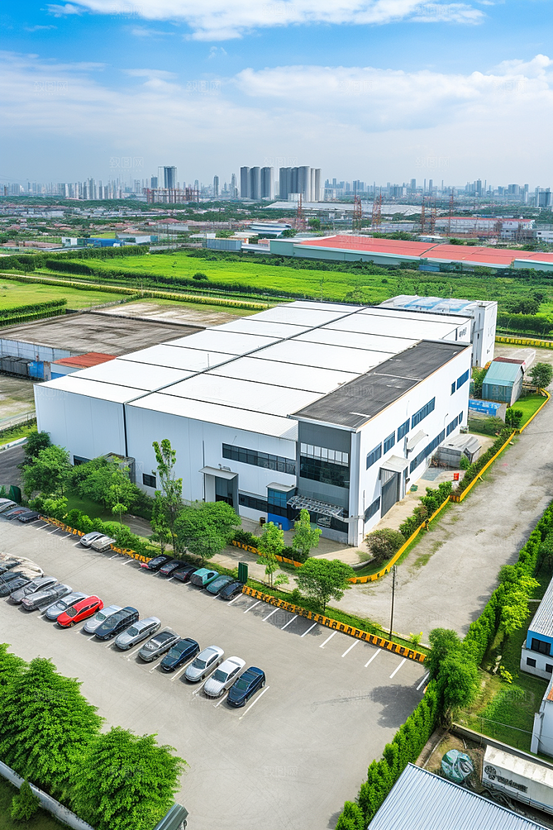 工业厂房高清工厂效果图