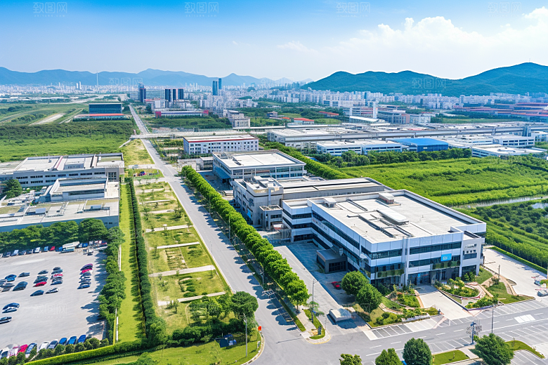 工业厂房地块园区效果图