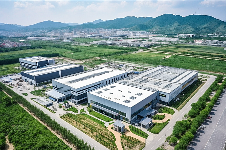 工业厂房工厂园区效果图