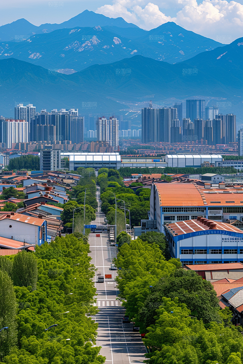 工业厂房生产线板块效果图