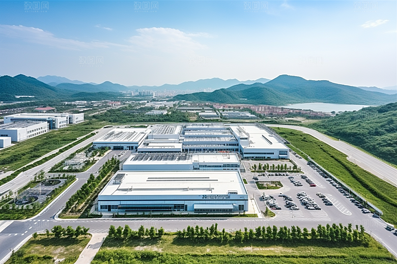 工业厂房生产线实景效果图