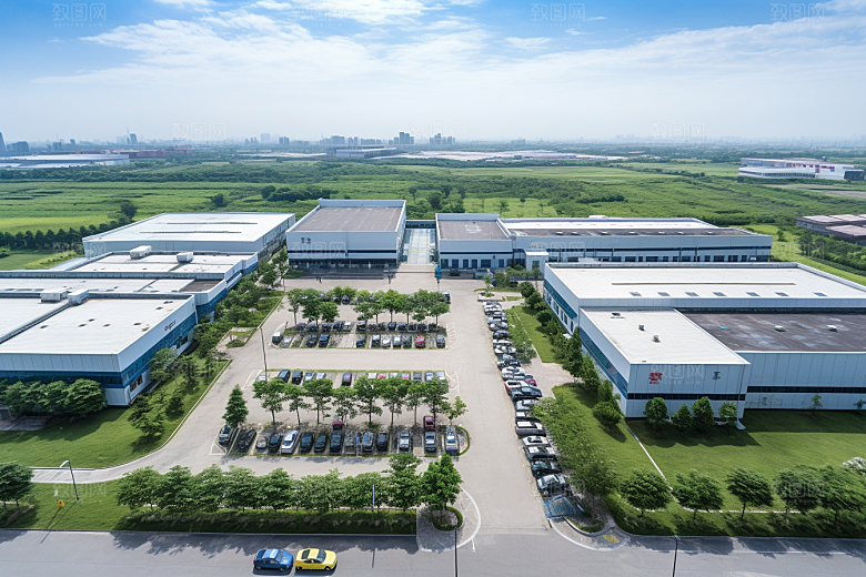 工业厂房生产线地块效果图