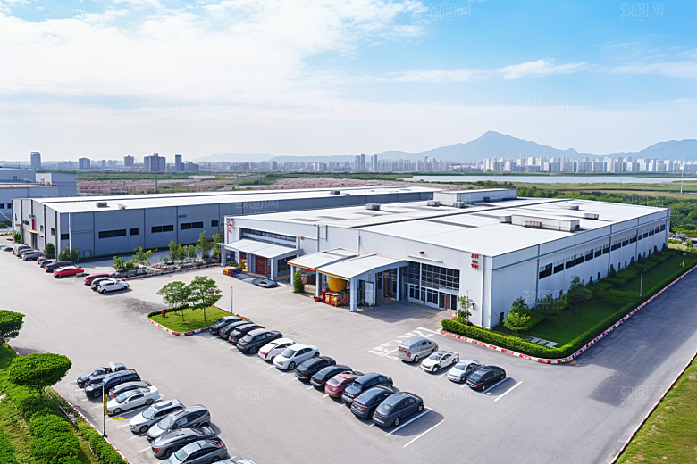 工业厂房工厂工业区效果图