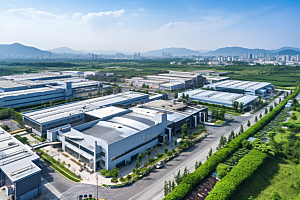 工业厂房工厂工业区效果图