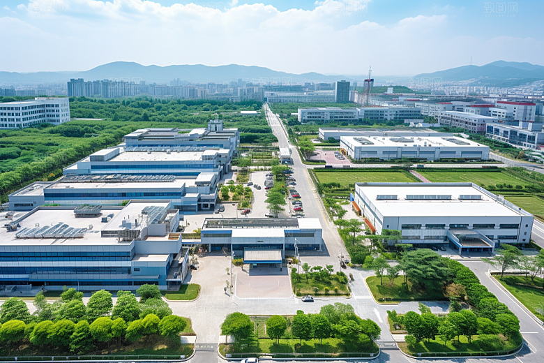工业厂房高清工厂效果图
