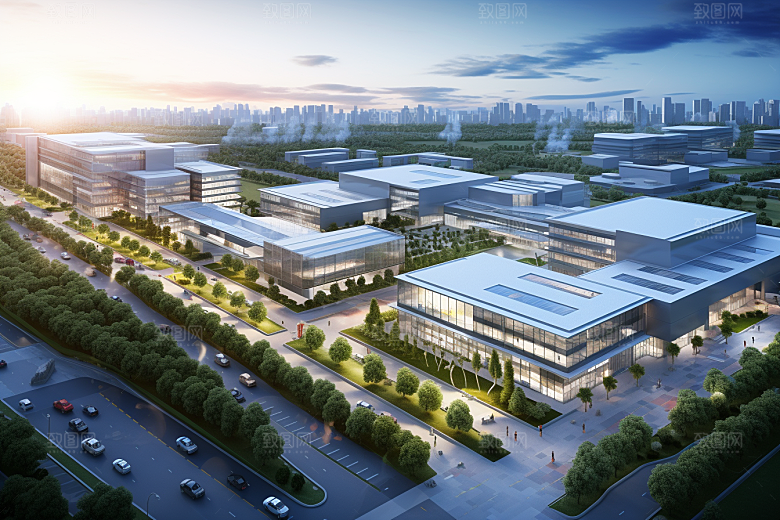 工业厂房高清实景效果图