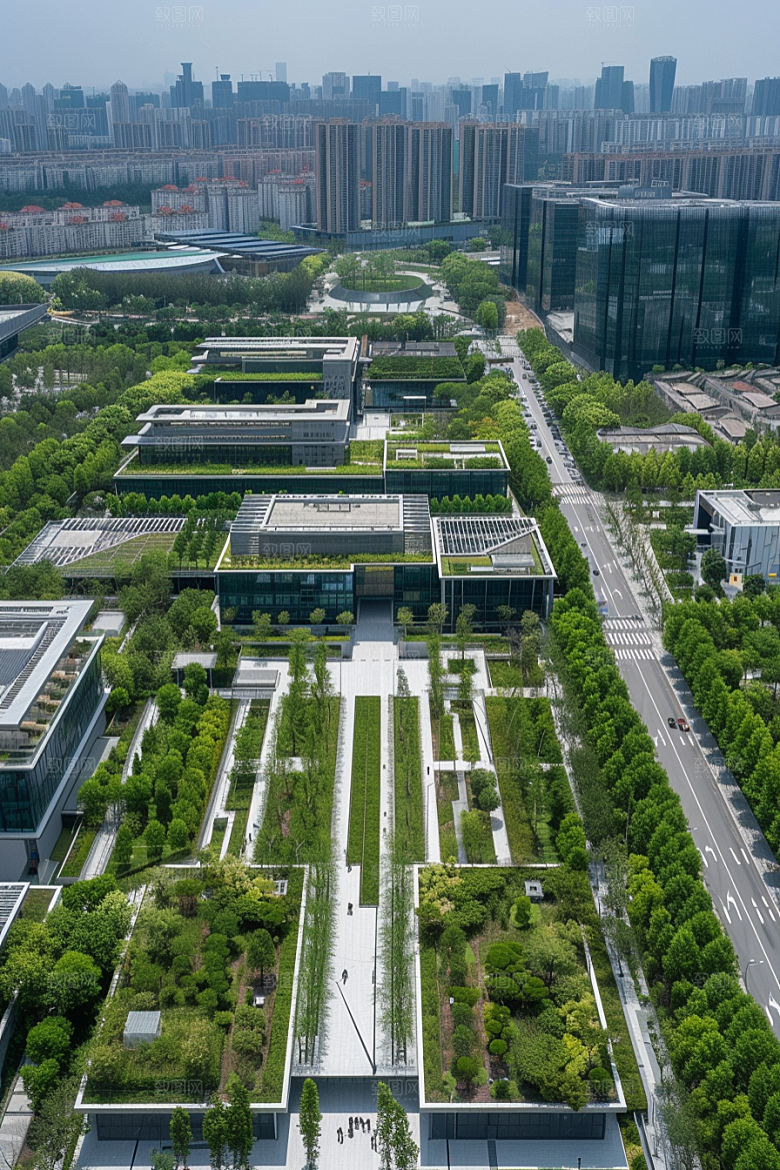 工业厂房工厂板块效果图