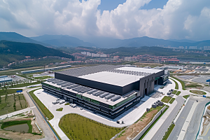 工业厂房实景生产效果图