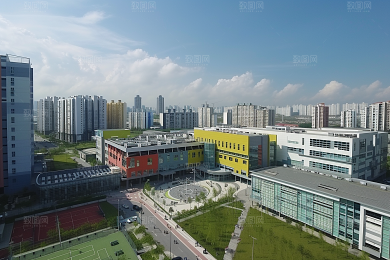 工业厂房地块规划效果图