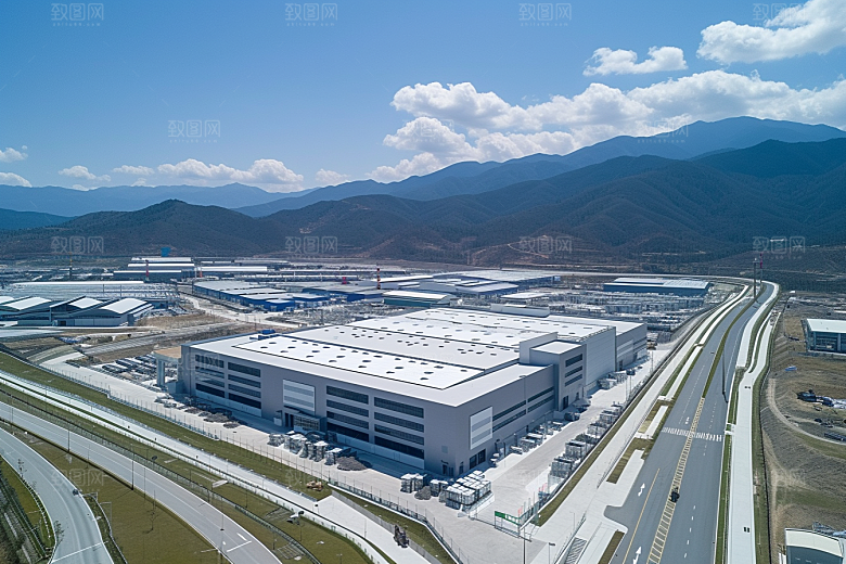 工业厂房板块园区效果图