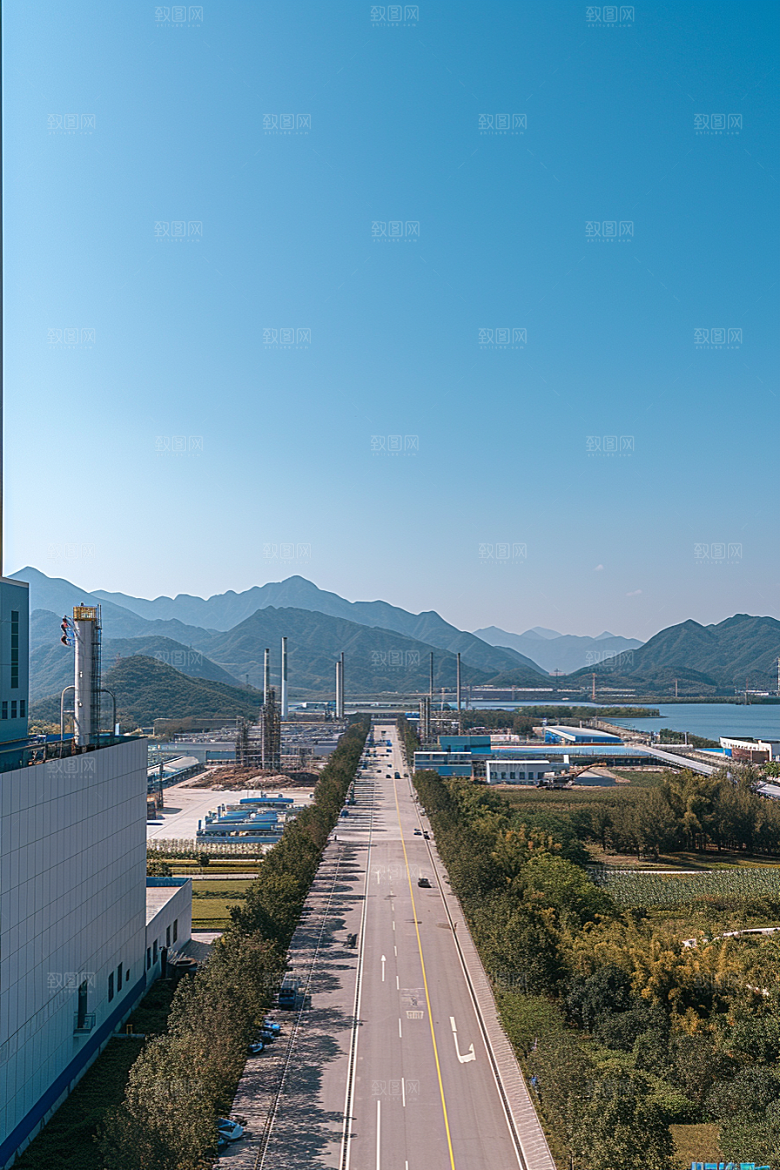 工业厂房高清地块效果图