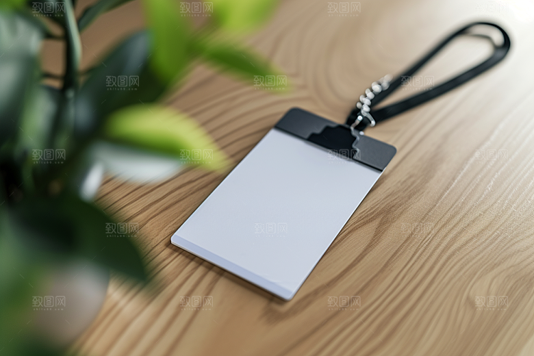 工作证身份牌实景样机