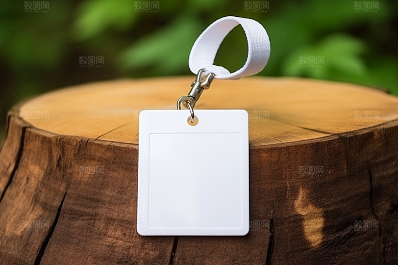 工作证身份牌实景样机