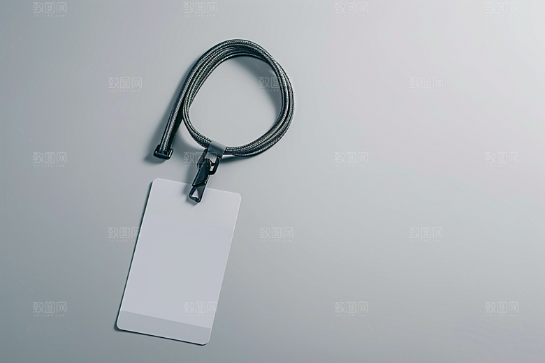工作证简约高清样机