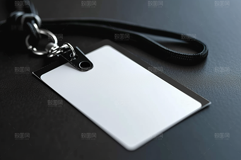 工作证实景身份牌样机