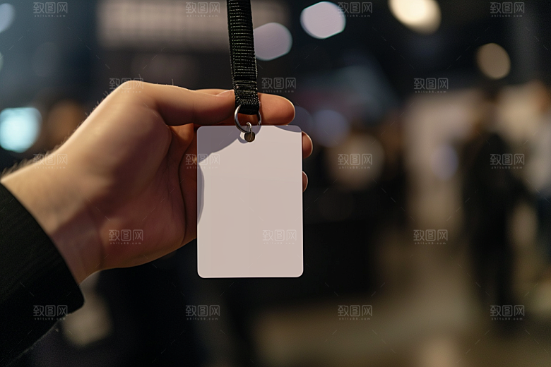 工作证场景实景样机