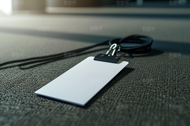 工作证简约高清样机