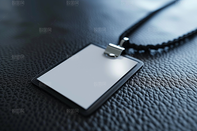 工作证大气简约样机