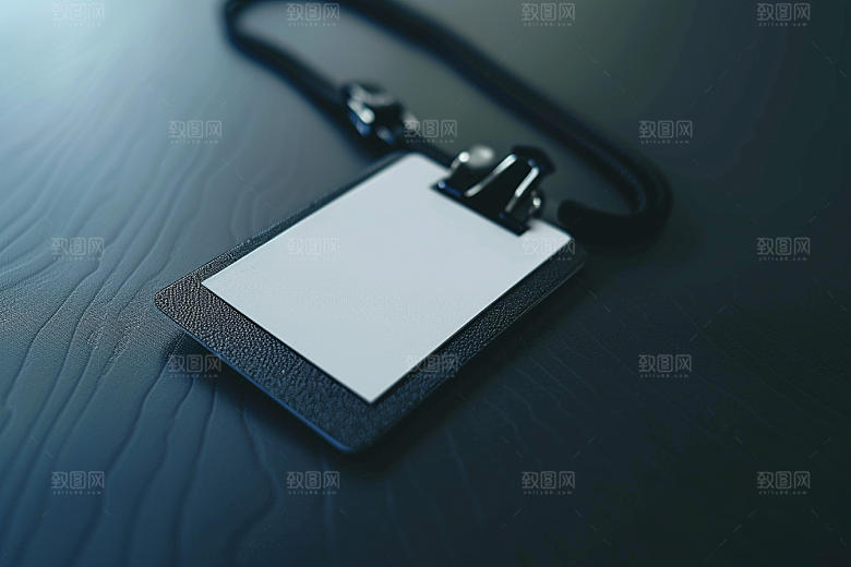 工作证简约证件样机