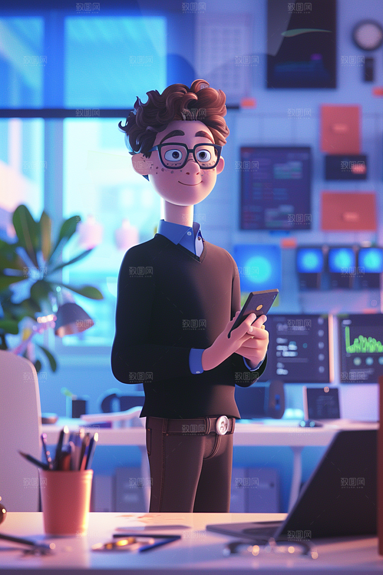打工人企业3D模型
