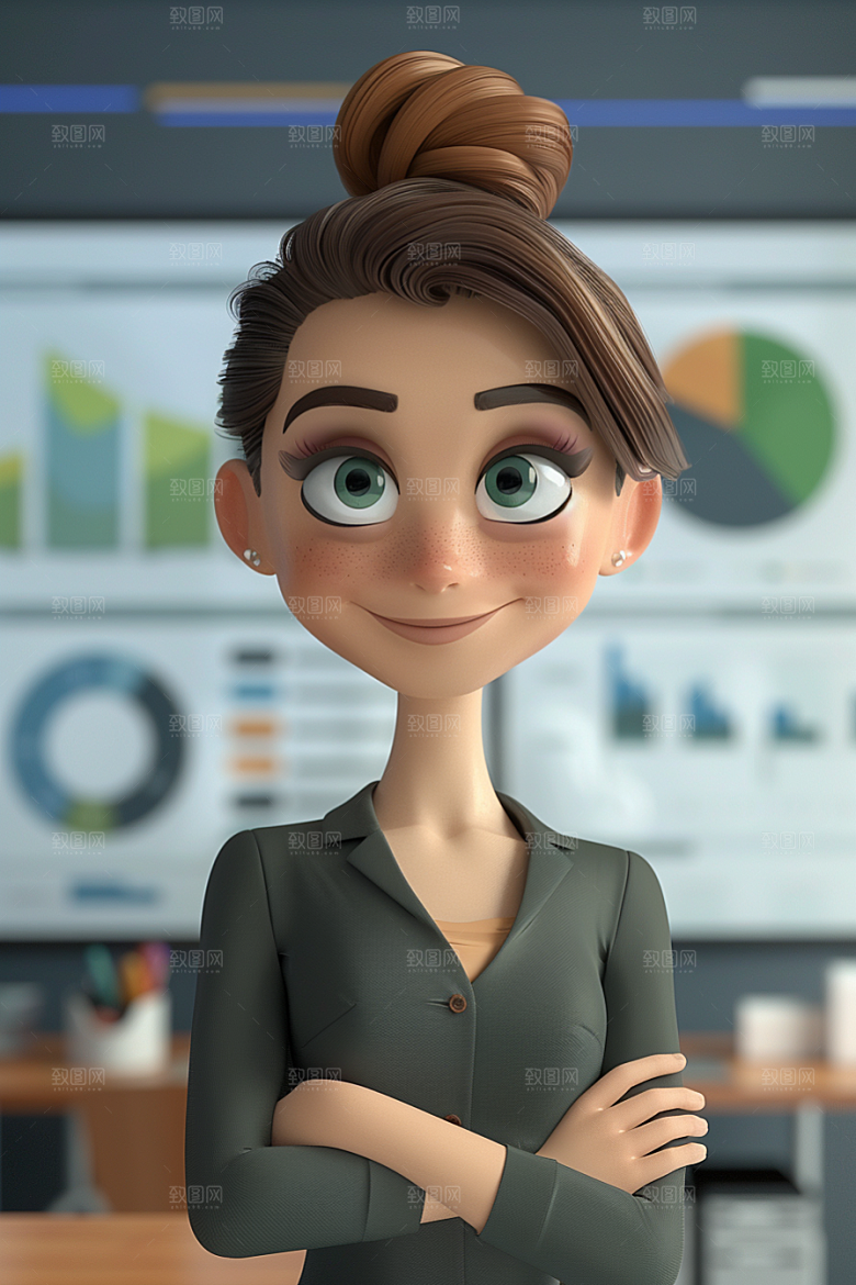 打工人3D人物模型