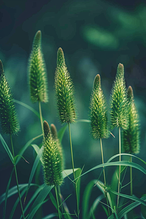 狗尾巴草绿草草场摄影图